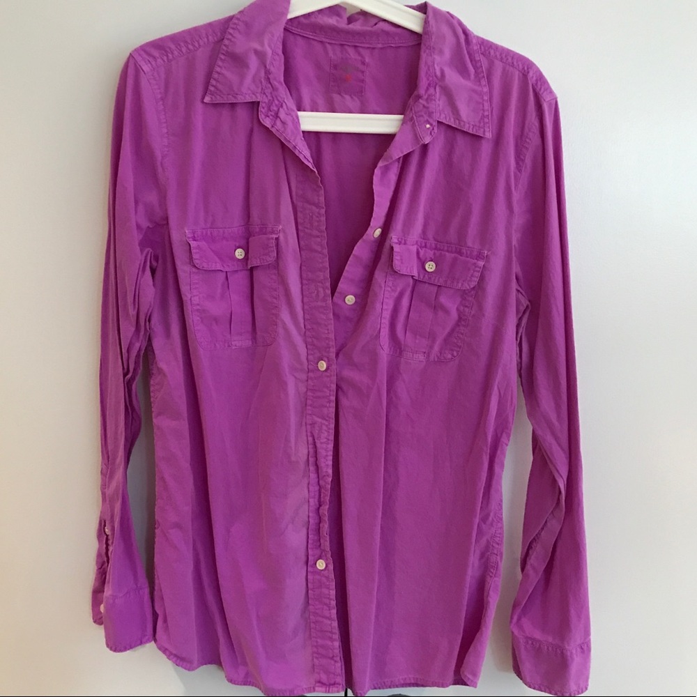 Bright fuchsia GAP button up